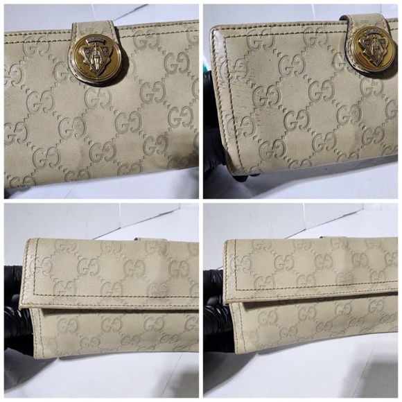 Authentic GUCCI Supreme GG Wallet Cream - Picture 11 of 15